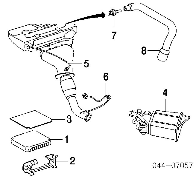 8946513030 Toyota Sonda lambda, sensor de oxigênio até o catalisador