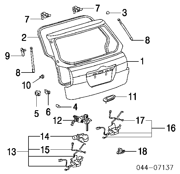 Amortecedor de tampa de porta-malas (de 3ª/5ª porta traseira) Toyota 6896002030 preço, a partir de 22,82 USD