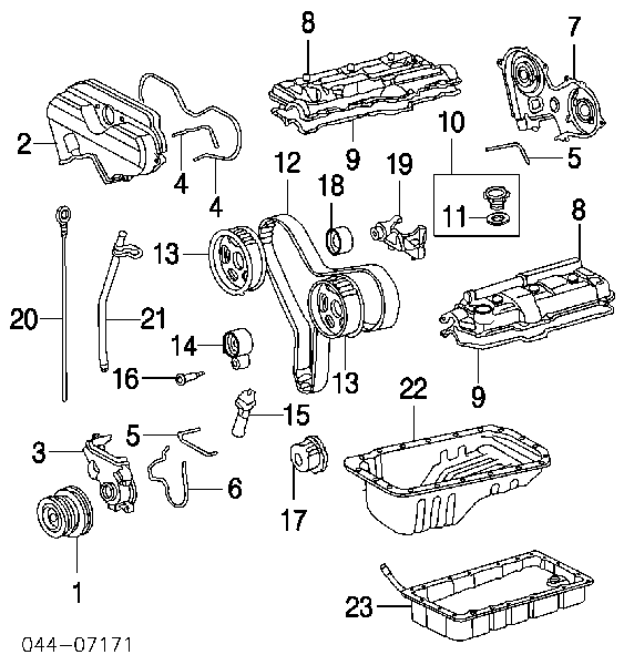 1305162020 Toyota Engrenagem de cadeia da roda dentada da árvore distribuidora de motor