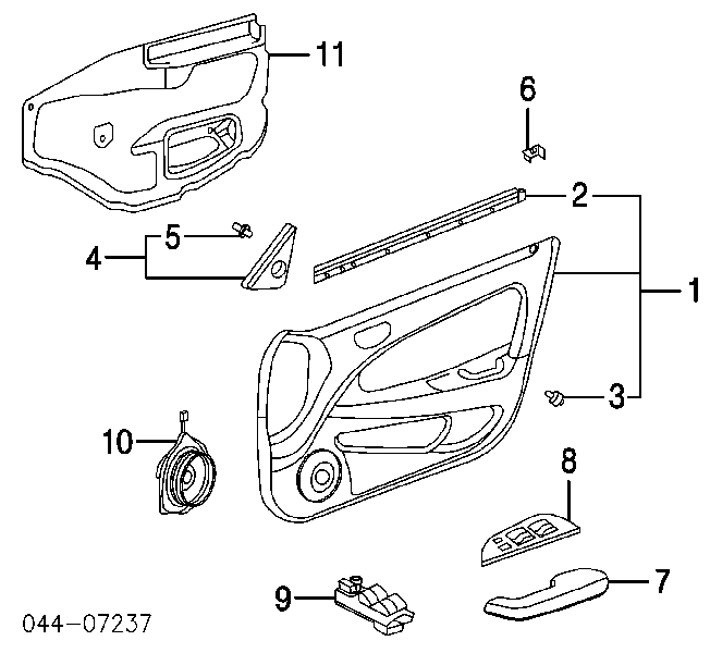 Compre 8482060090 Toyota Unidade de botões dianteira esquerda de controlo de elevador de vidro