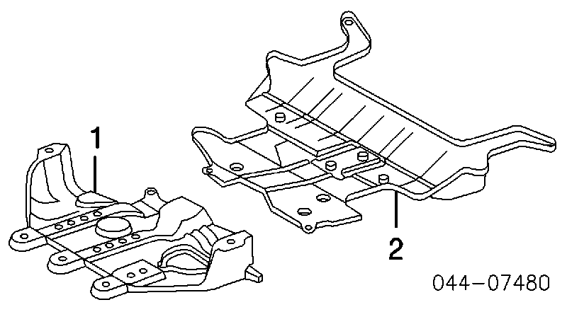 Proteção de motor, de panela (da seção de motor) para Toyota Land Cruiser 100 J10