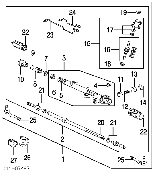 Cremalheira da direção Toyota 442500C050 preço, a partir de 562,35 USD