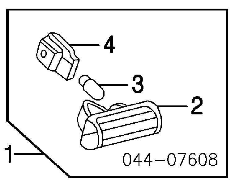Lanterna da luz de fundo de matrícula traseira Toyota Camry V V30