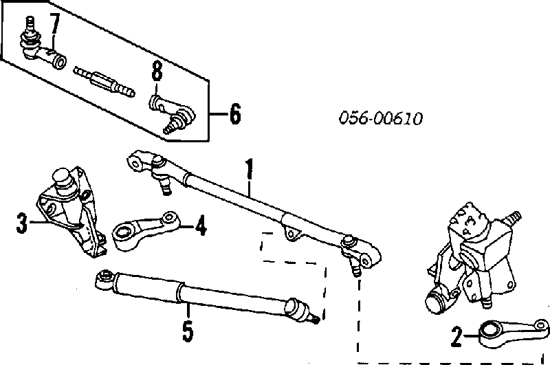 Tração de direção central ADZ98712 Blue Print