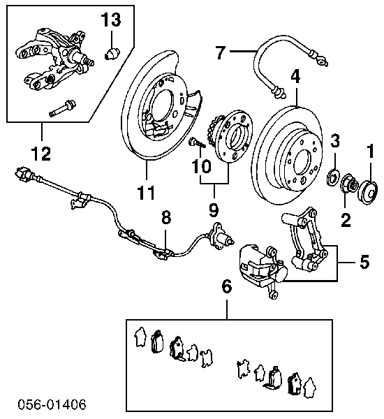 Sapatas do freio traseiras de disco Honda 43022STKA01 preço, a partir de 23,38 USD