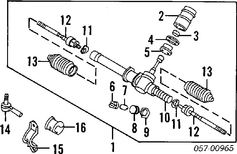 Compre 71206 Impergom Bota de proteção do mecanismo de direção (de cremalheira)