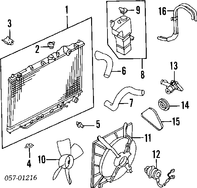 MR127345 Mitsubishi Motor de ventilador do sistema de esfriamento