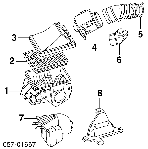 Cano derivado de ar do medidor de consumo do ar para Mitsubishi Montero SPORT K8, K9