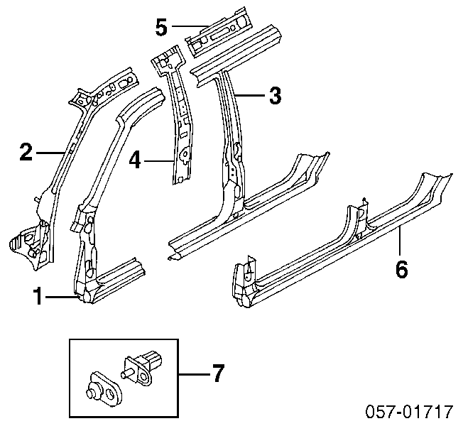 Acesso externo direito para Mitsubishi Pajero SPORT I K90
