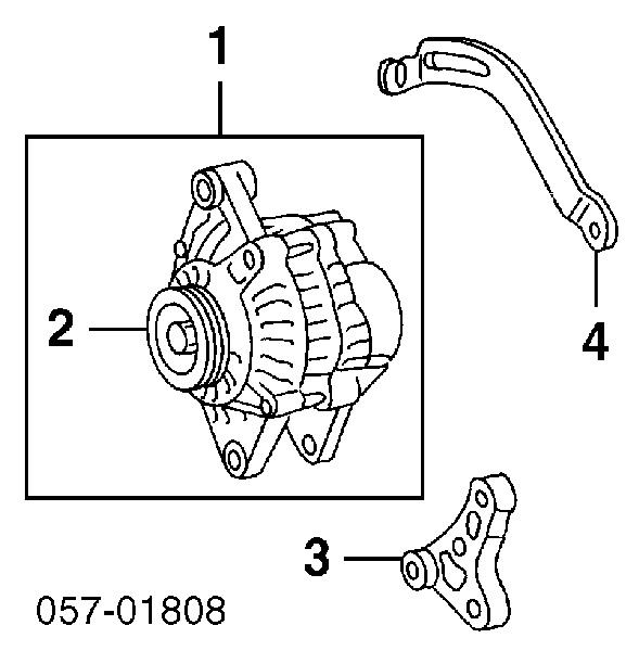 MD618753 Mitsubishi Polia do gerador