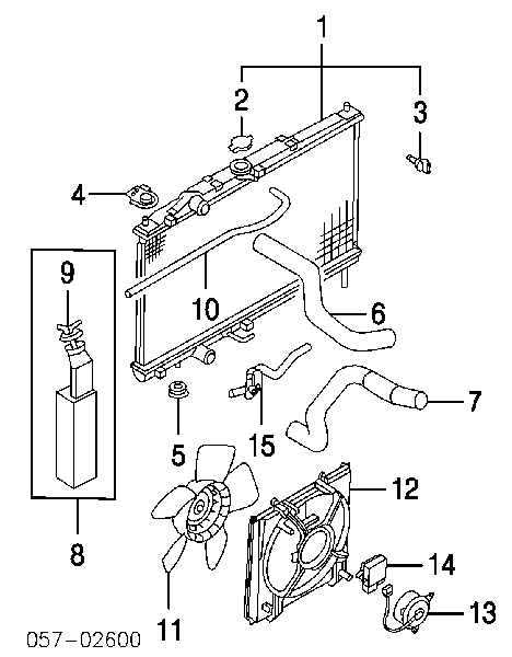 Radiador de esfriamento de motor Mitsubishi MR968857 preço, a partir de 107,05 USD