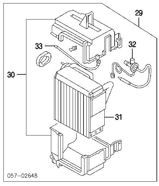 Vaporizador de aparelho de ar condicionado para Mitsubishi Pajero SPORT I K90