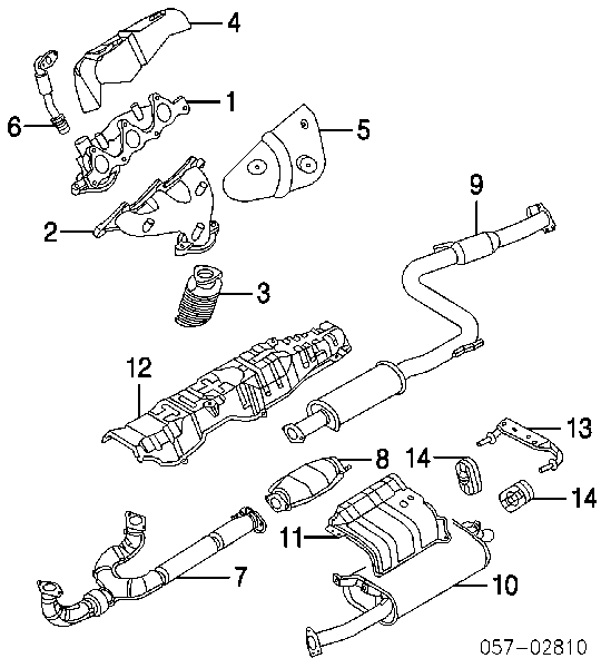 2865821000 Hyundai/Kia Coxim de fixação do silenciador