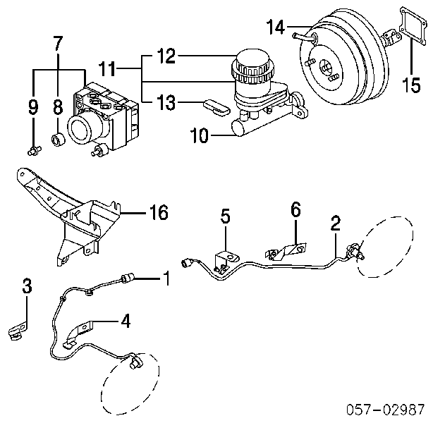 MR493460 Mitsubishi Sensor ABS traseiro direito