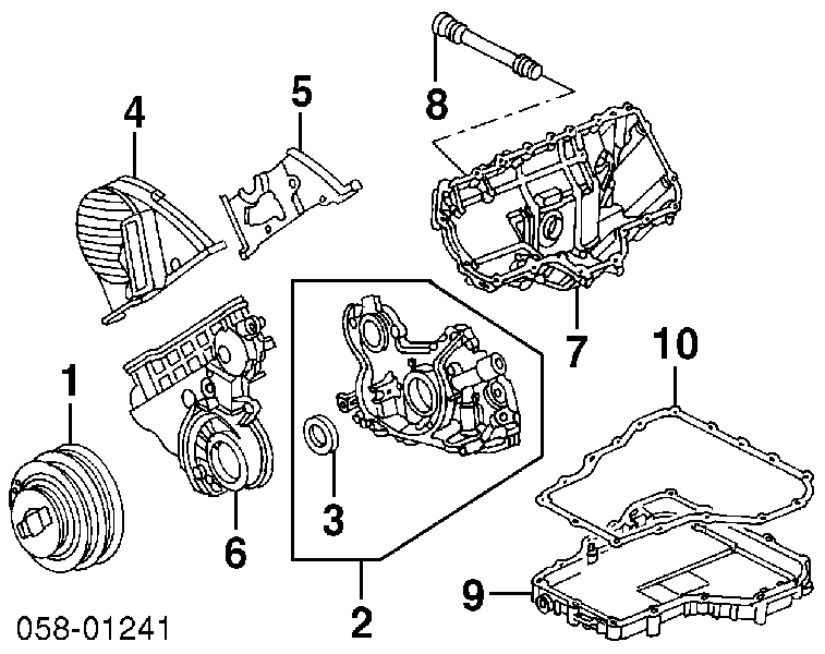 91212PT0003 Honda Vedação dianteira de cambota de motor