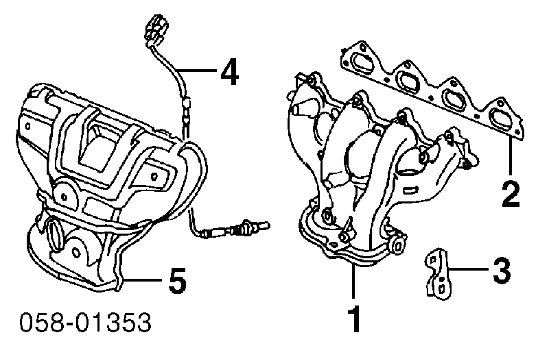 Sonda lambda, sensor de oxigênio 36531P3FA01 Honda