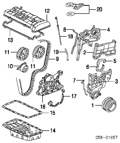 15100PR4A03 Honda Bomba de óleo