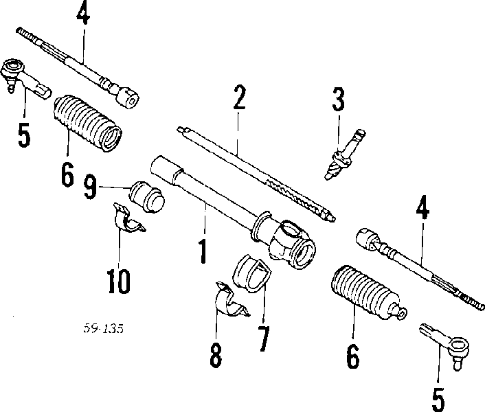 4857182000 Suzuki Bota de proteção esquerda do mecanismo de direção (de cremalheira)