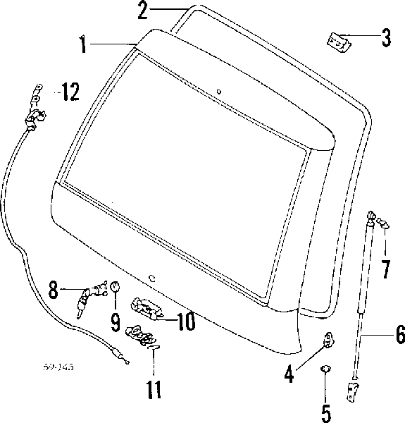 735888 Stabilus Amortecedor de tampa de porta-malas (de 3ª/5ª porta traseira)