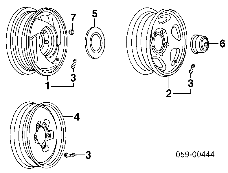 0915912024 Suzuki Porca de roda