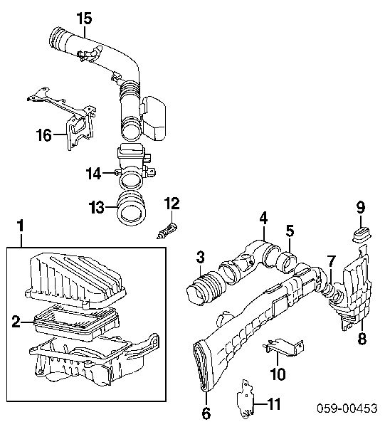 Sensor de fluxo (consumo) de ar, medidor de consumo M.A.F. - (Mass Airflow) NTY EPPSU003