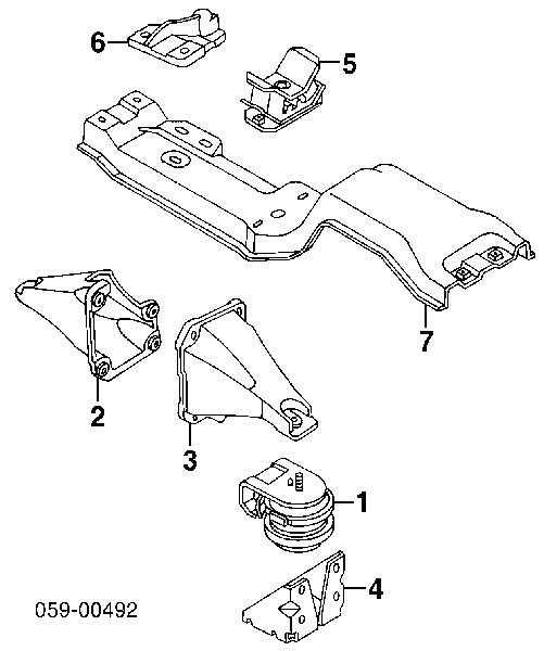 Coxim (suporte) esquerdo/direito de motor Japan Parts RU846 preço, a partir de 44,92 USD