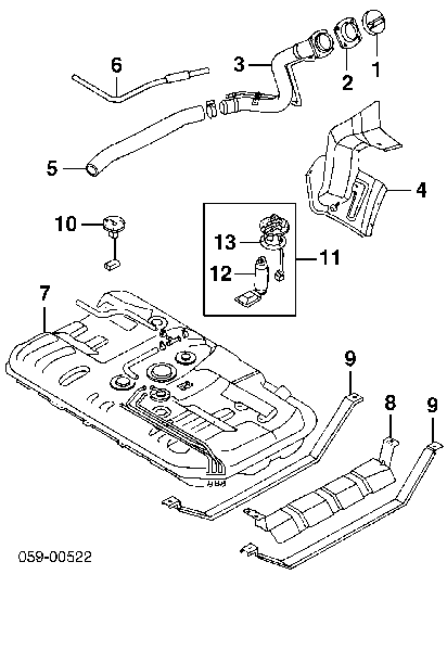 1511060GT0 Suzuki Bomba de combustível elétrica submersível