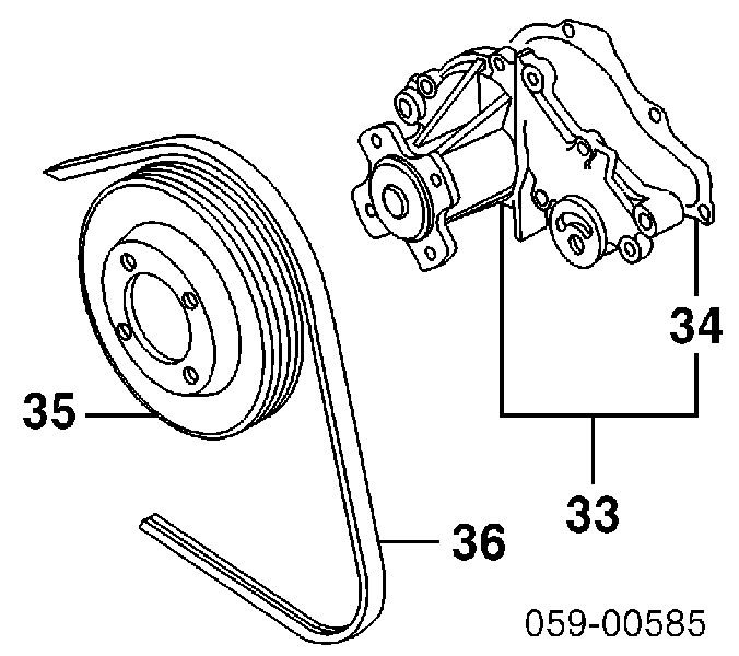 1752186500 Suzuki Correia dos conjuntos de transmissão