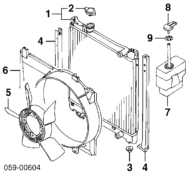 1711060A00 Suzuki Ventilador (roda de aletas) do radiador de esfriamento