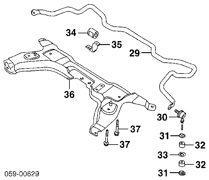 4581060G00 Suzuki Viga de suspensão dianteira (plataforma veicular)