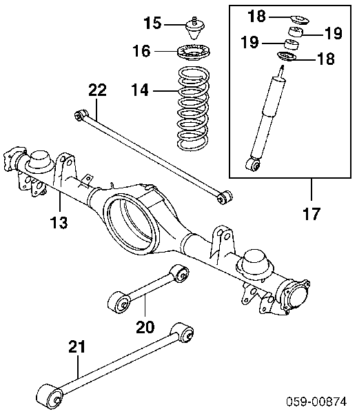 4170052D01 Suzuki Amortecedor traseiro