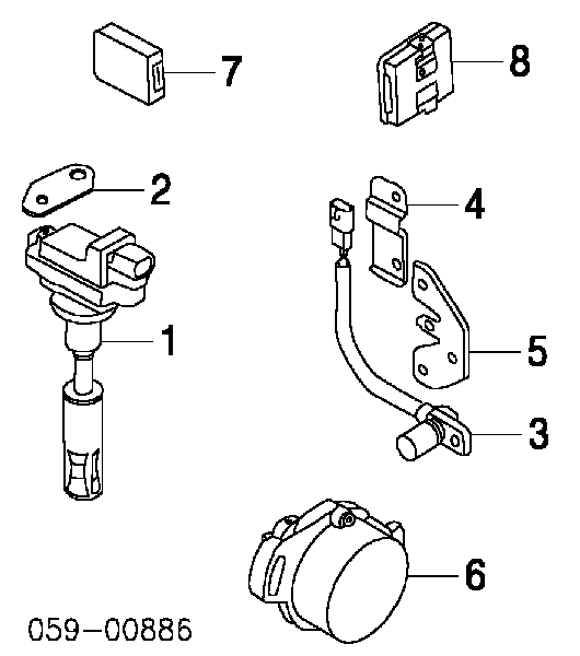 3322077E00 Suzuki Sensor de posição (de revoluções) de cambota