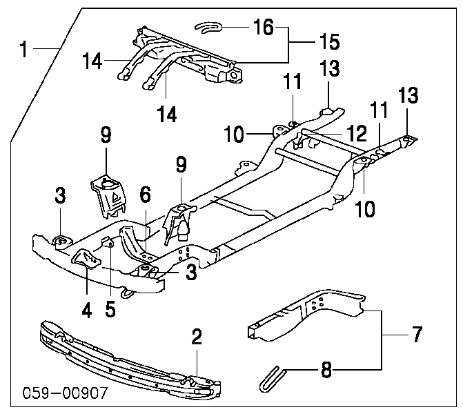 Reforçador do pára-choque dianteiro Suzuki 5721065DV1 preço, a partir de 111,99 USD