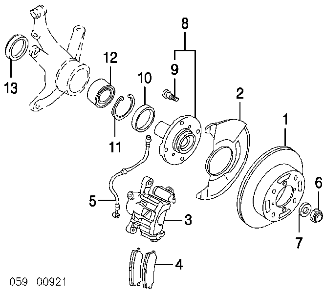  Cubo dianteiro Suzuki Swift II hatchback (EA) (1989 - 2004) II