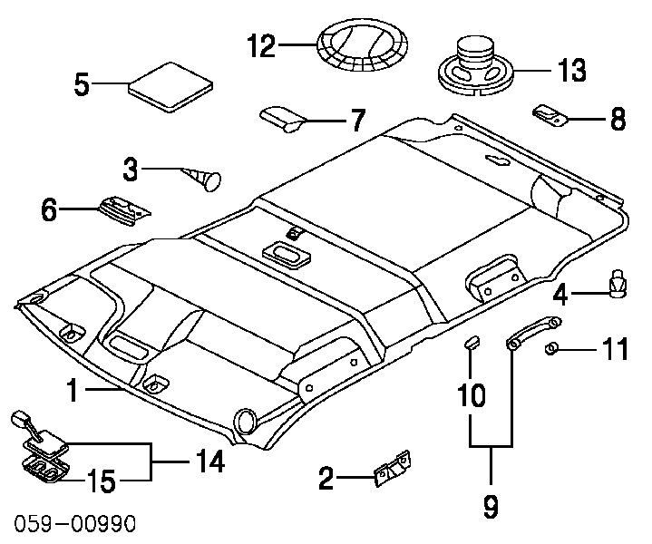Revestimento do teto para Suzuki Grand Vitara  FT, HT