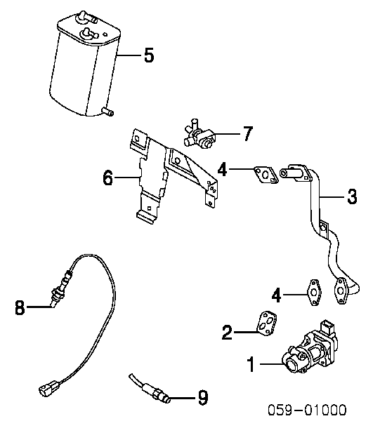 1821365D10 Suzuki Sonda lambda, sensor de oxigênio até o catalisador