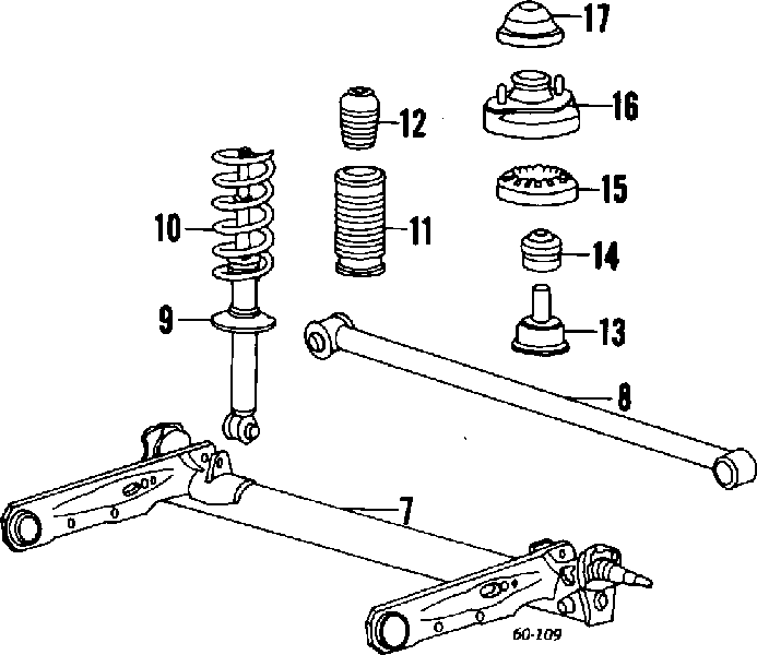 Mola traseira Hyundai Sonata II 