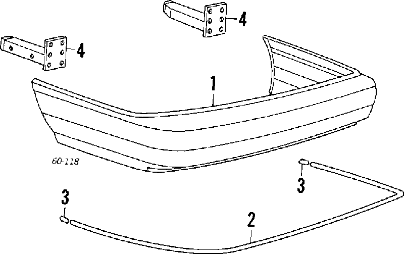 Pára-choque traseiro para Hyundai Sonata II 