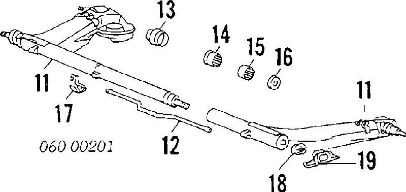 M2623RB RBI Bloco silencioso traseiro de braço oscilante transversal