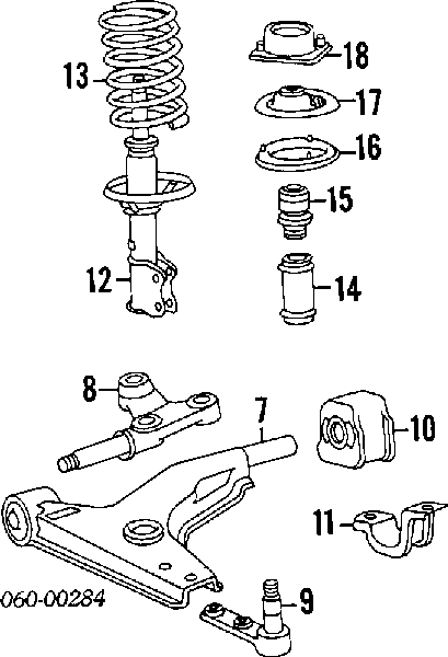 5465024120 Hyundai/Kia Amortecedor dianteiro