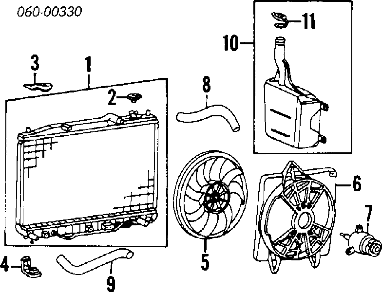 2531028050 Hyundai/Kia Radiador de esfriamento de motor