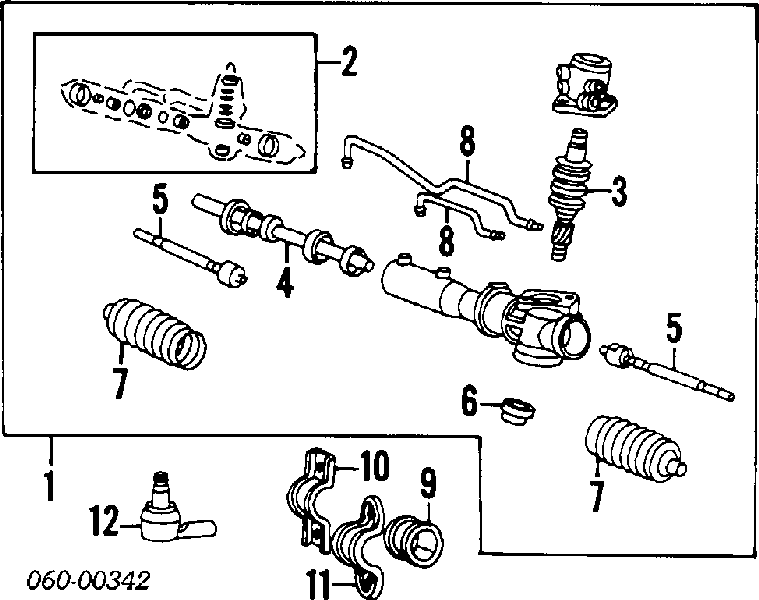 Tração de direção Hyundai Sonata II 