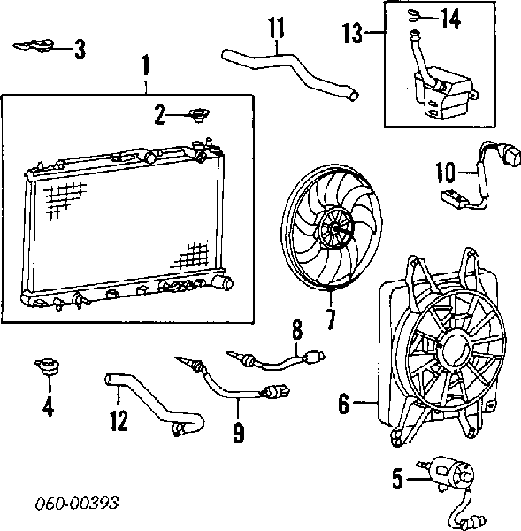 Polia da bomba de água Hyundai Sonata III 