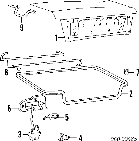 8173824000 Hyundai/Kia Pára-choque (grade de proteção) de tampa de porta-malas (de 3ª/5ª porta traseira)