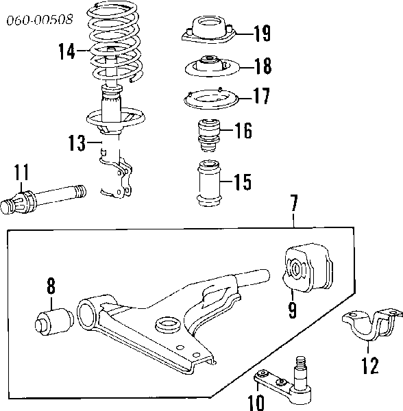5465028202 Hyundai/Kia Amortecedor dianteiro
