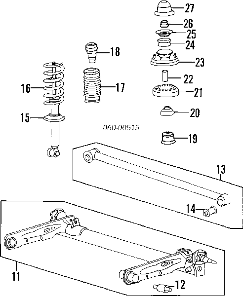 5531028011 Hyundai/Kia Amortecedor traseiro