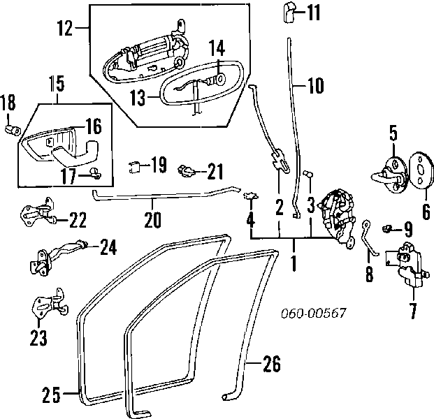 Fecho de ignição para Hyundai Sonata III 