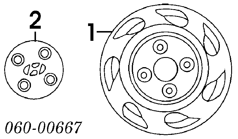 B00237160A Toyota Porca de roda
