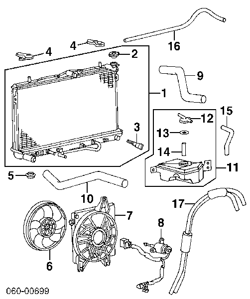 2538629000 Hyundai/Kia Motor de ventilador do sistema de esfriamento
