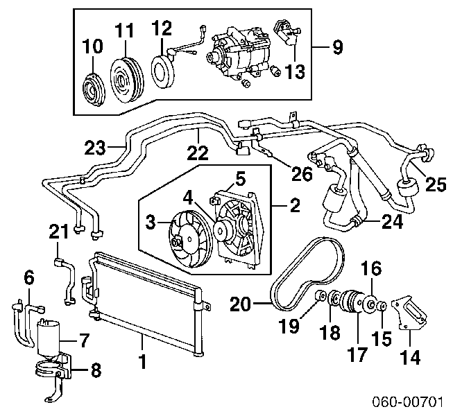 9770127000 Hyundai/Kia Compressor de aparelho de ar condicionado